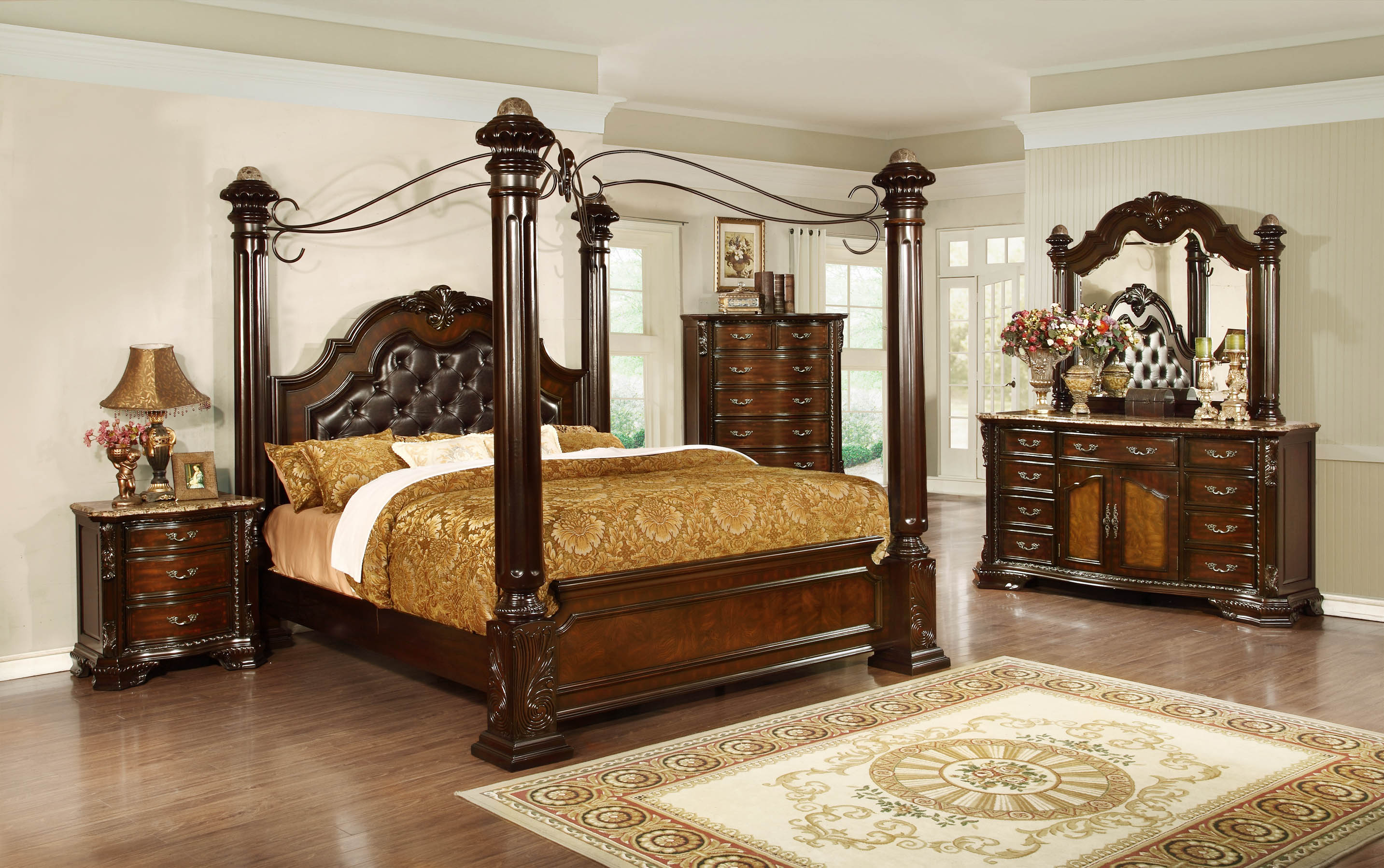 6pc King Bedroom Set with proportions 2866 X 1798