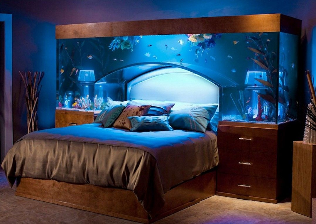 7 Design Ideas For Teens Bedrooms Dream Bed Cool Fish Tanks pertaining to dimensions 1077 X 763