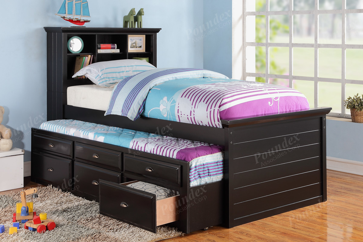 9219 Twin Bed With Trundle Drawers 3 Choices throughout proportions 1200 X 800