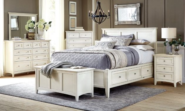 A America Northlake Storage Panel Bedroom Set In Linen White within size 1229 X 768