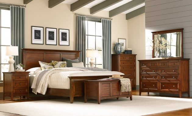 A America Westlake Storage Bedroom Set In Cherry in size 1200 X 807