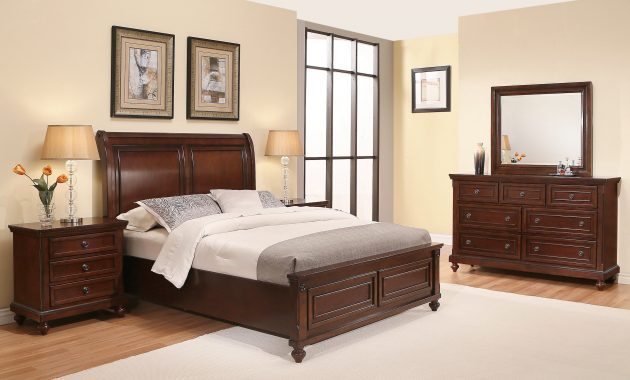 Abson Caprice Cherry Wood Bedroom Set 6 Piece for sizing 3500 X 3500