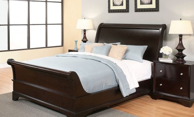 Abson Kingston Espresso Sleigh Queen Size Bed Queen Bed Brown with regard to measurements 2392 X 2392