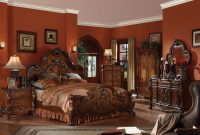Acme Dresden Traditional Arch Bedroom Set In Cherry Oak in dimensions 1200 X 863