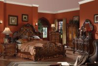 Acme Dresden Traditional Arch Bedroom Set In Cherry Oak with regard to sizing 1200 X 863