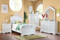 Acme Estrella 4pc Twin Bedroom Set In White pertaining to sizing 1100 X 1100