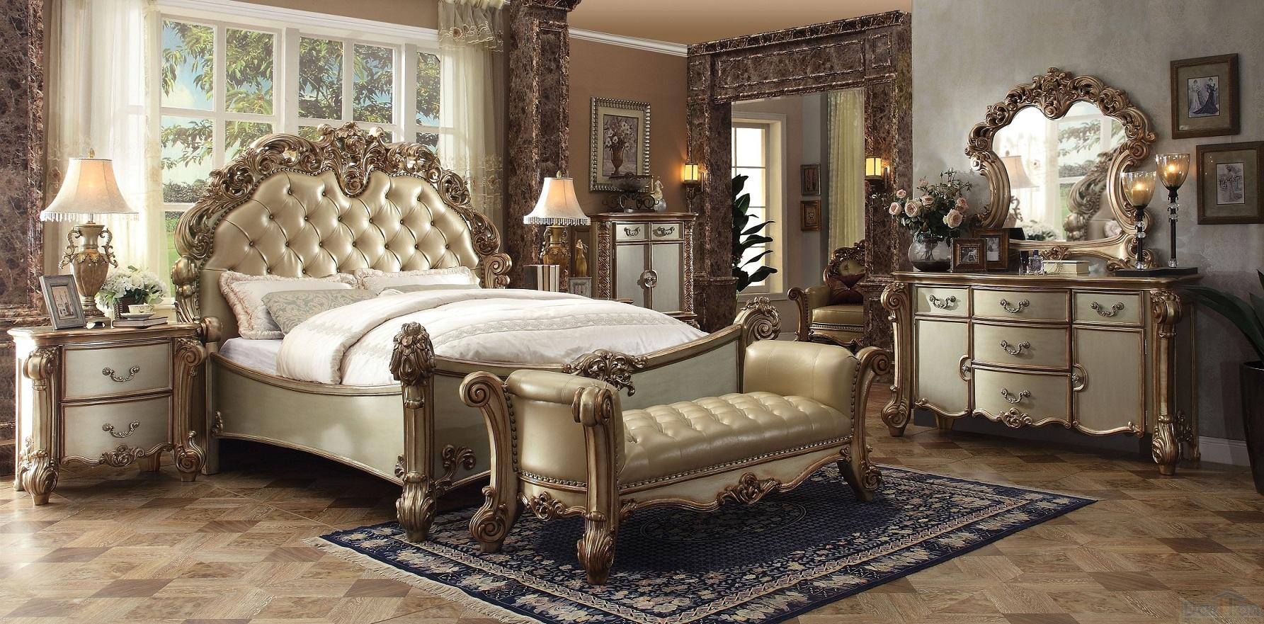 Acme Furniture Vendome 7 Piece King Size Bedroom Set pertaining to dimensions 1785 X 881