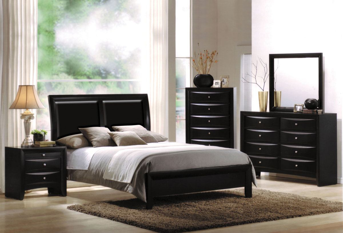 Acme Ireland Cast Platform Bedroom Set In Black intended for measurements 1200 X 814