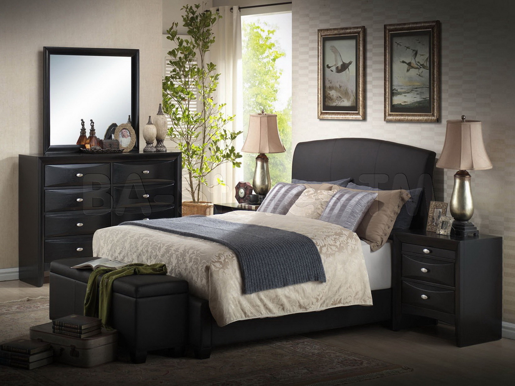 Acme Ireland Kids Platform Bedroom Set In Black intended for sizing 1641 X 1231