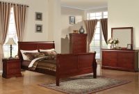 Acme Louis Phillipe Iii Sleigh Bedroom Set In Cherry in proportions 1400 X 910