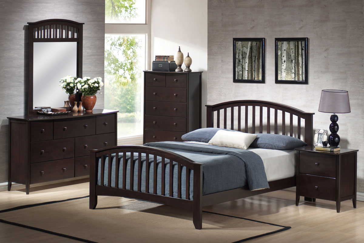 Acme San Marino Queen Slat Bedroom Set In Espresso intended for proportions 1200 X 800