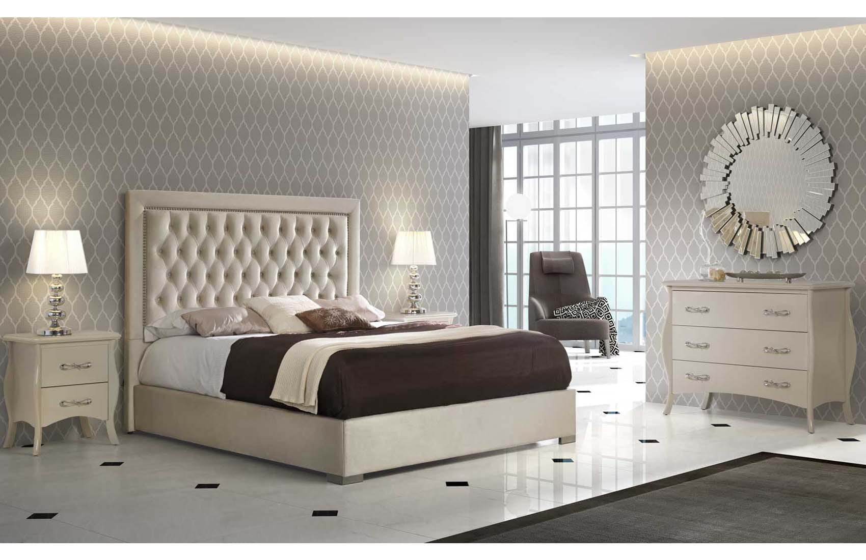 Adagio Ivory Bedroom Set Esf within measurements 1700 X 1100