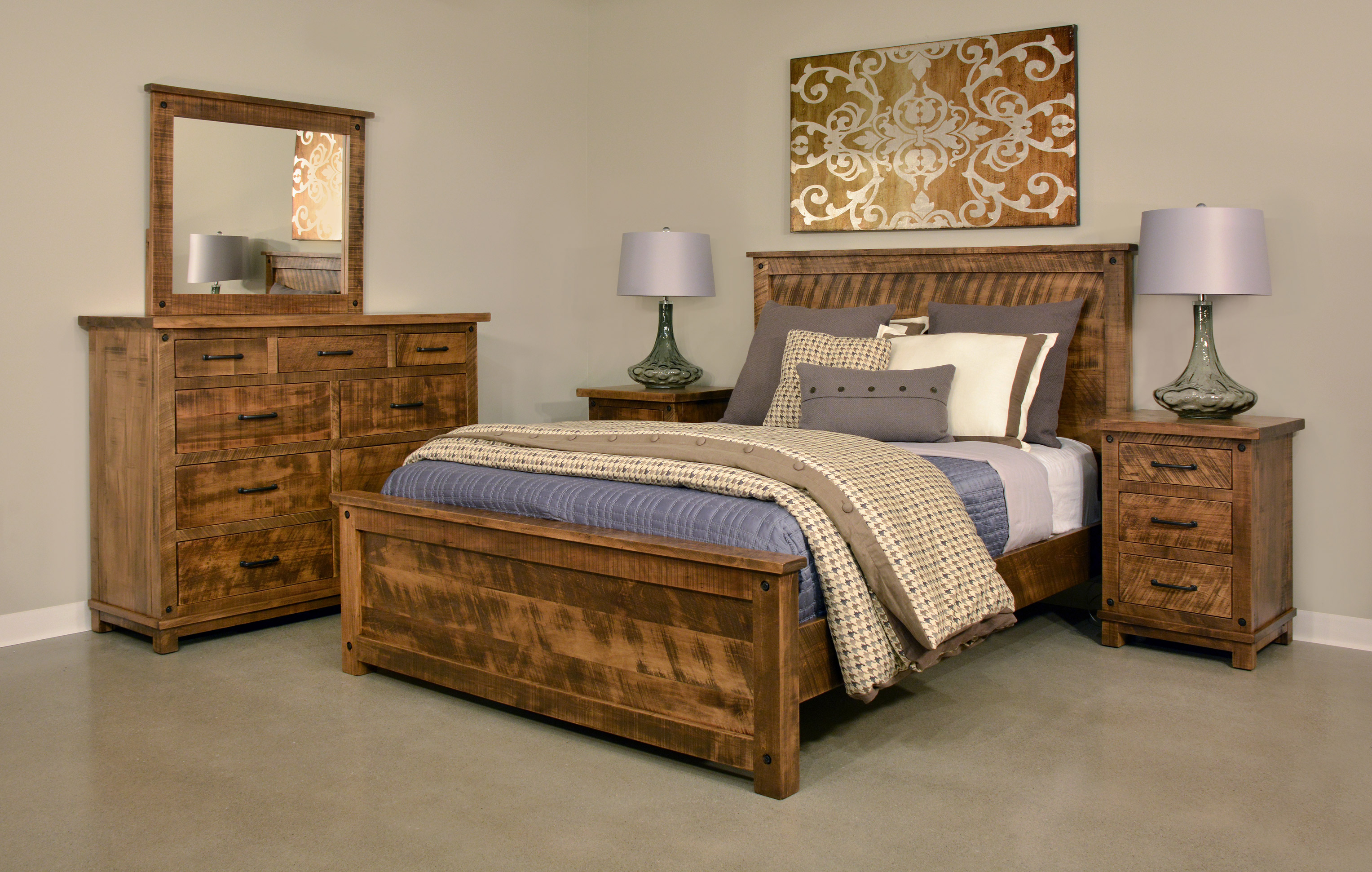 Adirondack Bedroom Sets Amish Solid Wood within dimensions 3055 X 1941