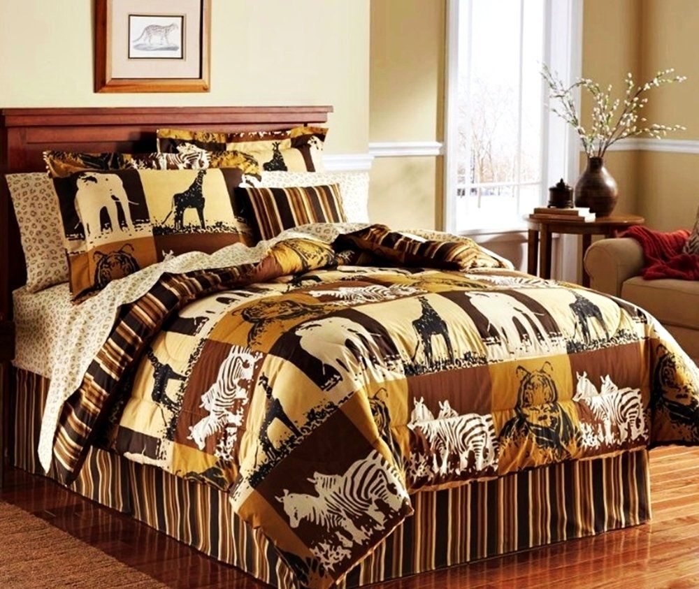 African Safari Print Bedding Ease Bedding With Style Full Size intended for measurements 1000 X 843