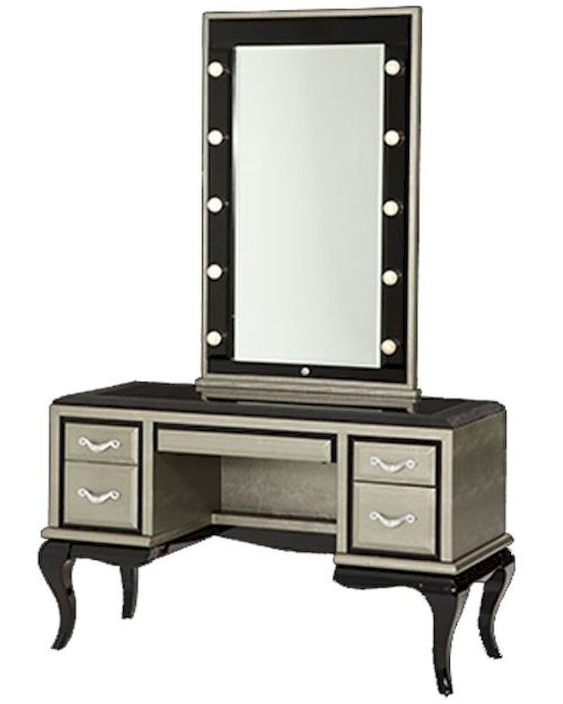 Aico After Eight Vanity Desk Mirror In Titanium Ai 19000vm2 16 with regard to dimensions 800 X 1000