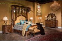 Aico Michael Amini Grand Masterpiece Half Tester Bedroom Set throughout size 1200 X 1200