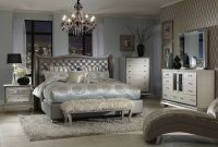 Aico Michael Amini Hollywood Swank Upholstered Bedroom Set In with proportions 1200 X 1200