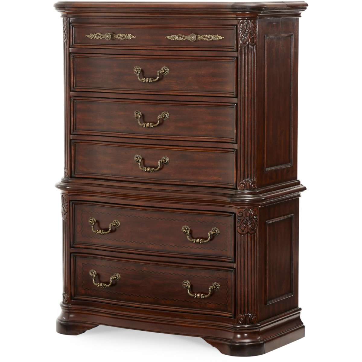 Aico Michael Amini Villagio 6 Drawer Chest pertaining to measurements 1200 X 1200