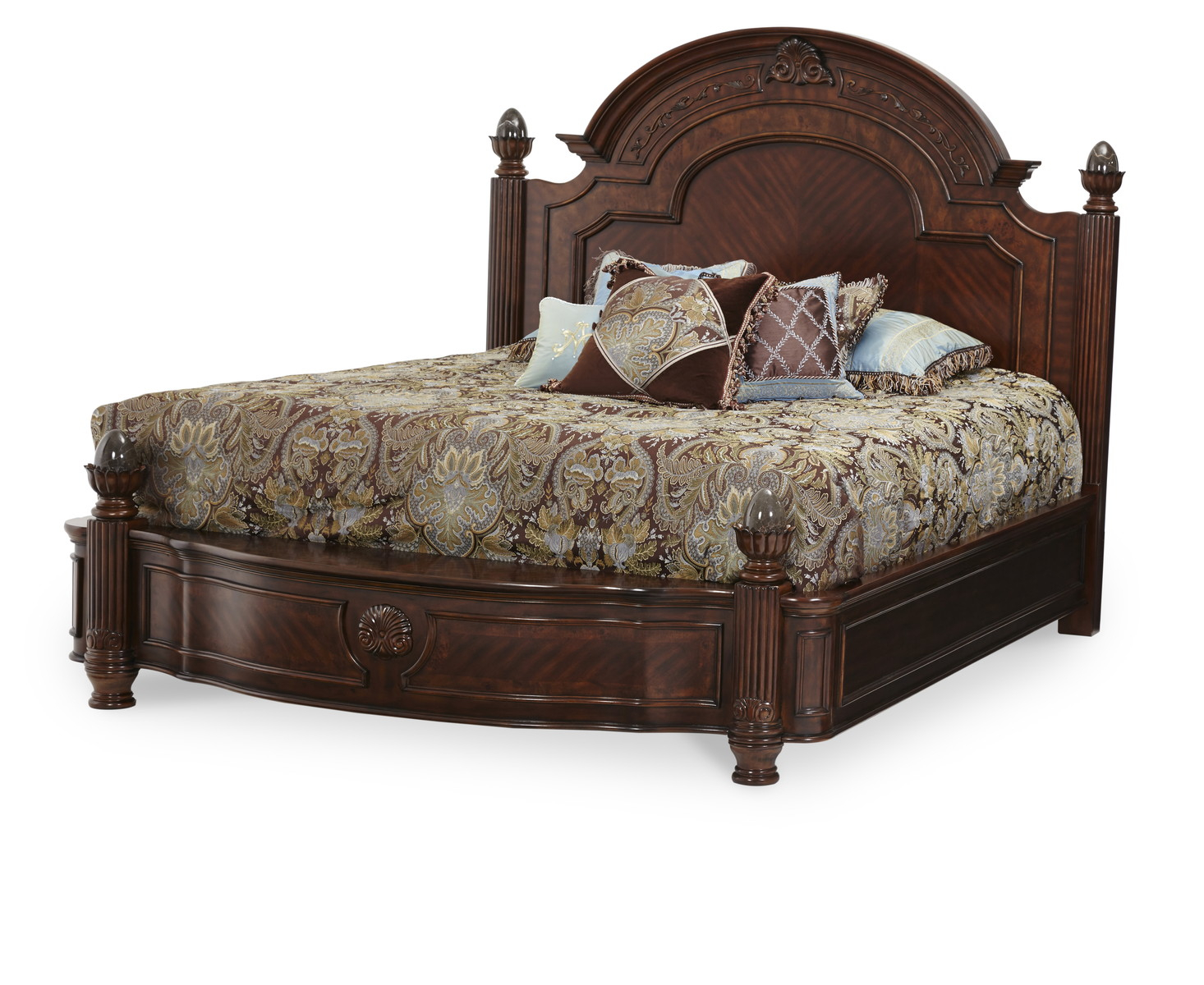 Aico Villagio California Bed In Hazelnut Closeout in dimensions 1466 X 1200