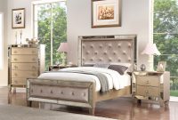 Alasdair Mirrored Tufted Platform 4 Piece Bedroom Set in sizing 3376 X 2672