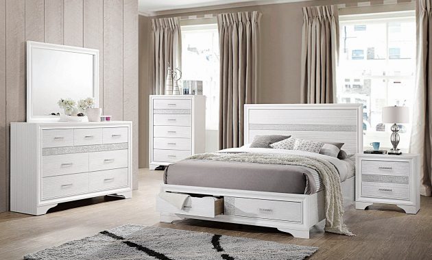 Alexandria Rhinestone 6 Piece Storage Bedroom Set with regard to measurements 2143 X 2143