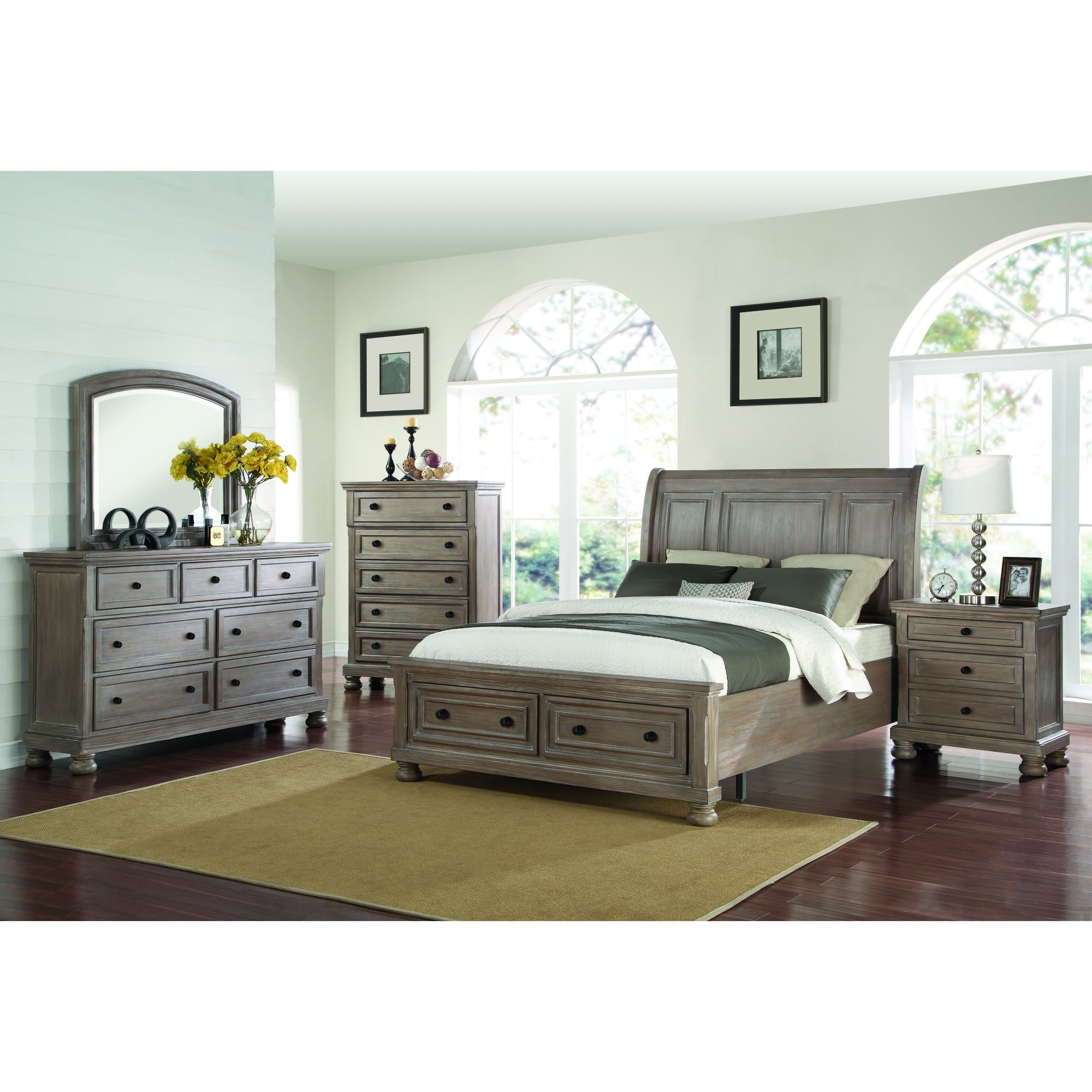 Allegra 6 Pc King Bedroom Set intended for proportions 2000 X 2000