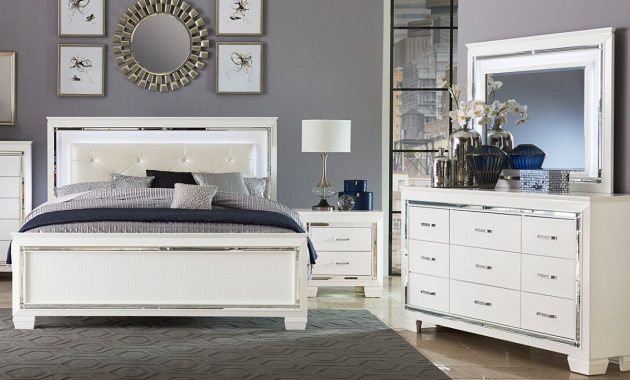 Allura White 5 Pc King Bedroom for proportions 1200 X 1200