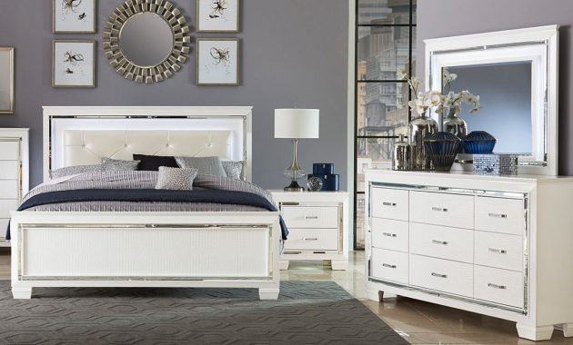 Allura White 5 Pc King Bedroom pertaining to measurements 1200 X 1200