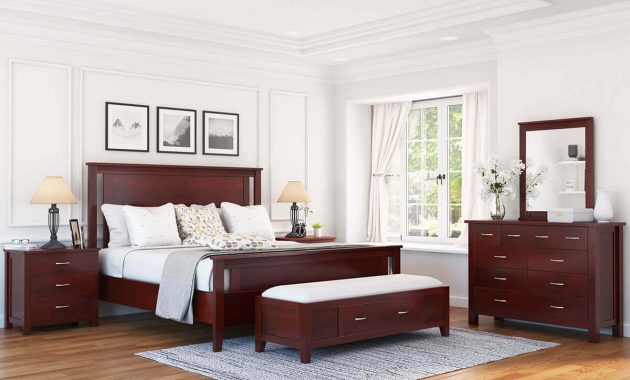 Amenia Solid Mahogany Wood 6 Piece Bedroom Set for measurements 1200 X 1200