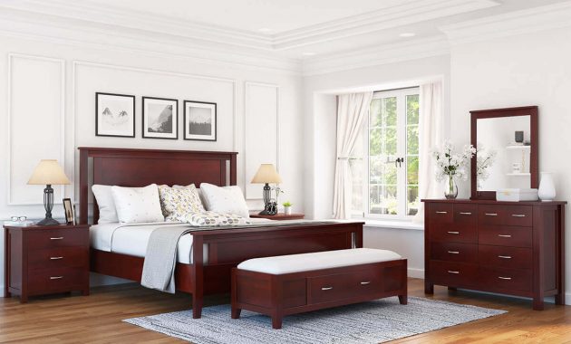 Amenia Solid Mahogany Wood 6 Piece Bedroom Set with regard to size 1200 X 1200