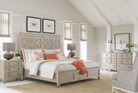 American Drew Vista Altamonte 4pc Panel Bedroom Set In White Oak in size 1600 X 1200