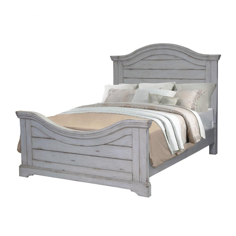 American Woodcrafters Stonebrook Antique Grey King Panel Bed 7820 regarding size 1000 X 1000