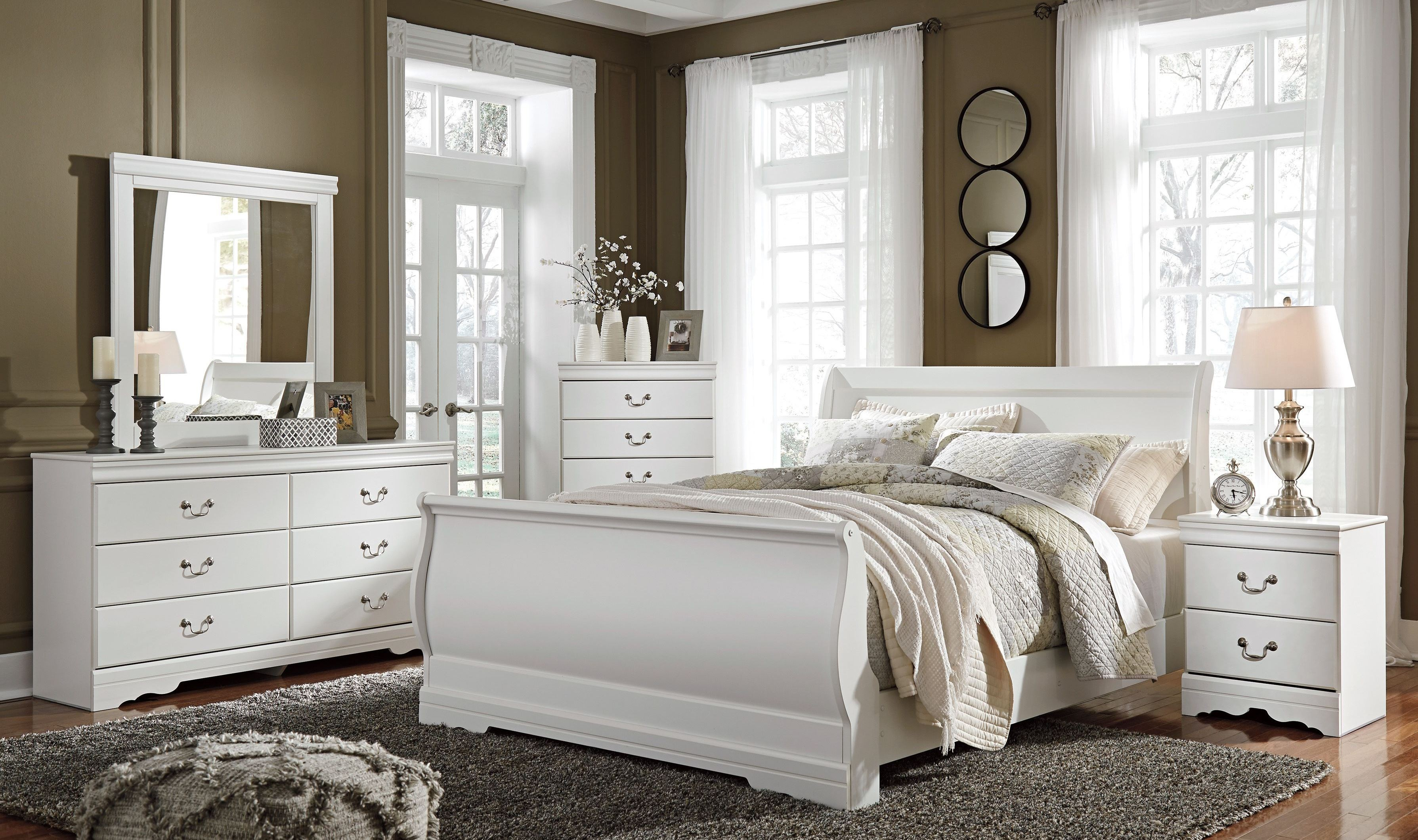 Anarasia White Youth Sleigh Bedroom Set intended for proportions 3578 X 2120