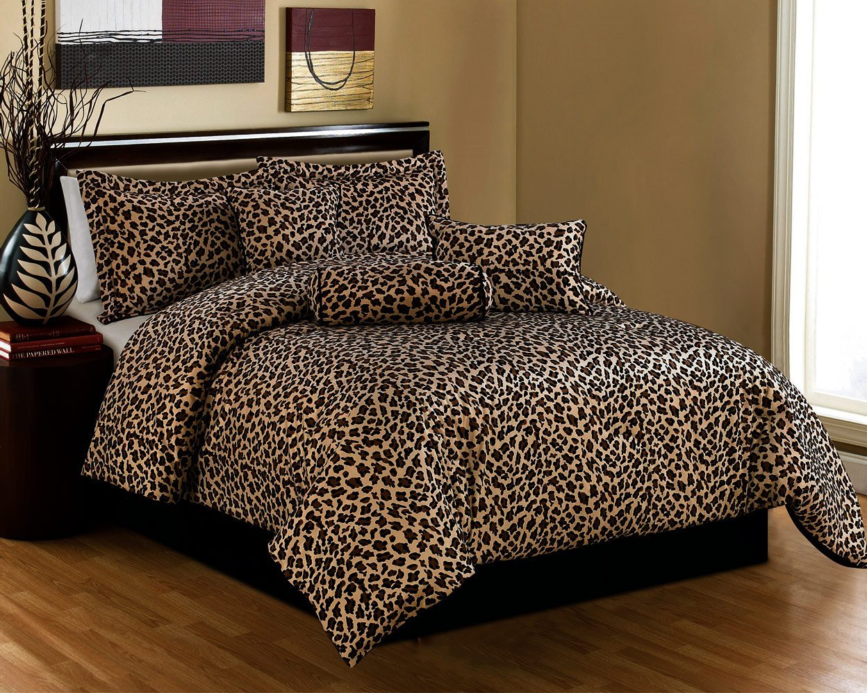 Animal Print Sheets Black Brown Comforter Set Leopard Microfur In pertaining to size 1248 X 998