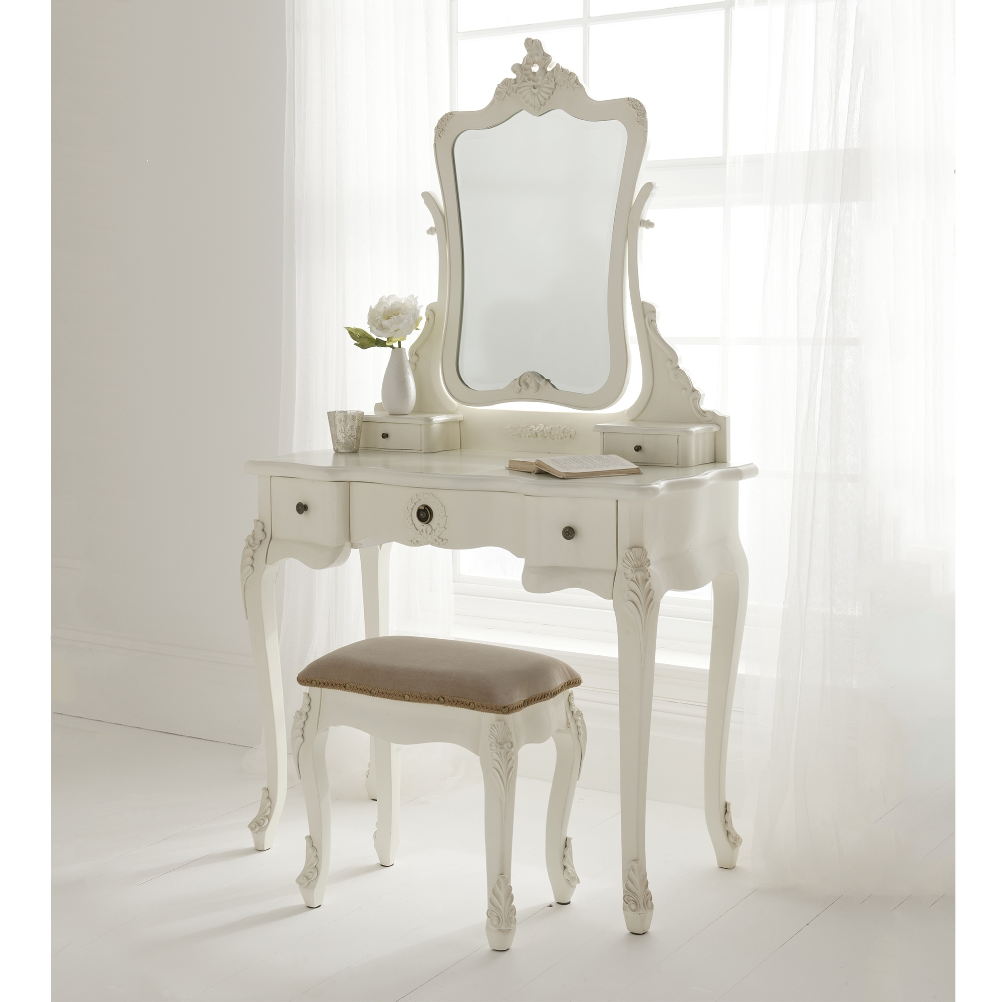 Antique French Style Dressing Table Set for dimensions 2000 X 2000