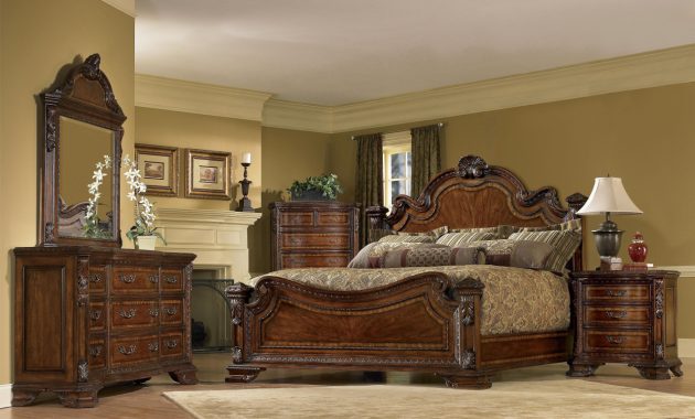 Antique King Bedroom Sets Old World King Bedroom Group A R T in sizing 1280 X 828