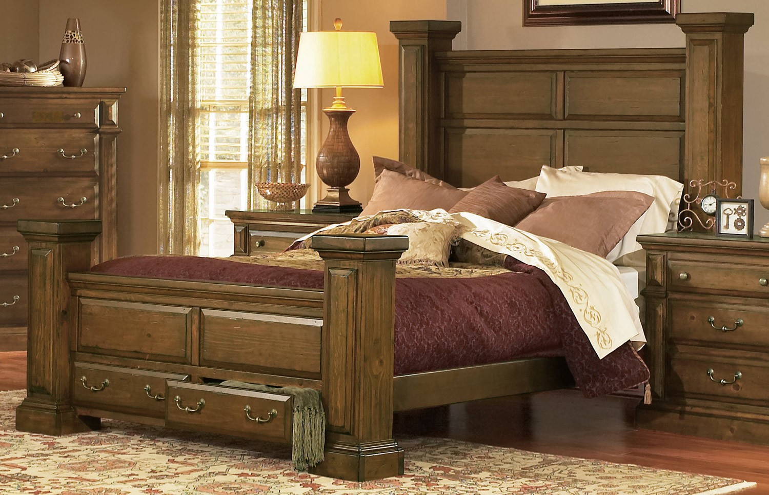 Antique Wood Bedroom Furniture Image Antique And Candle regarding dimensions 1500 X 965
