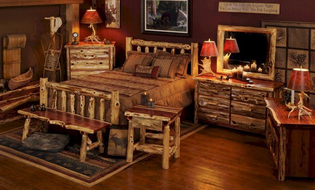 Aromatic Red Cedar Bedroom Package Red Cedar Log Furniture pertaining to size 1000 X 827