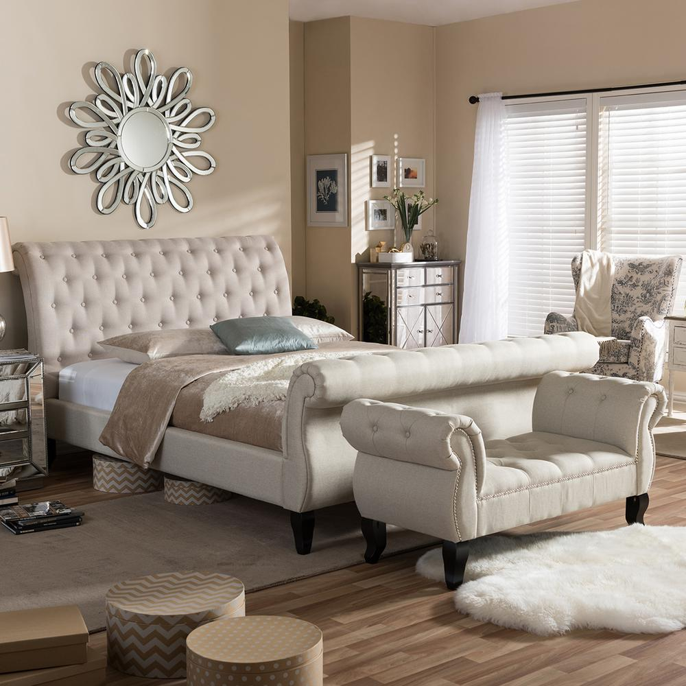 Arran 2 Piece Beige King Bedroom Set inside size 1000 X 1000