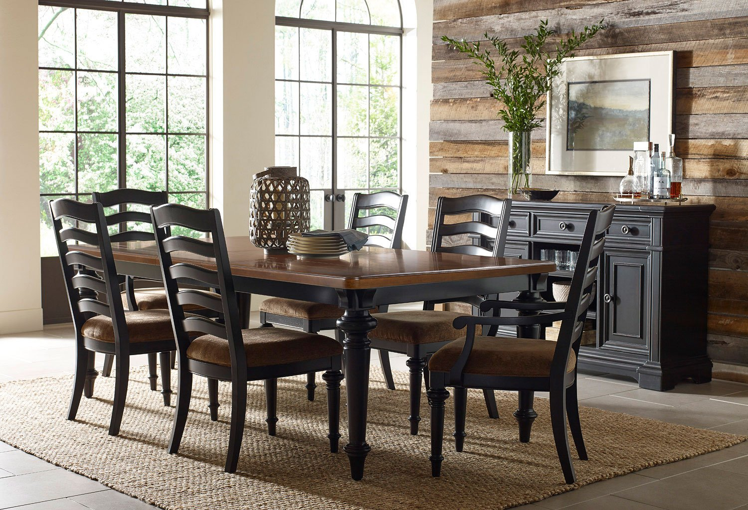 Arrow Ridge Dining Room Set intended for measurements 1500 X 1024