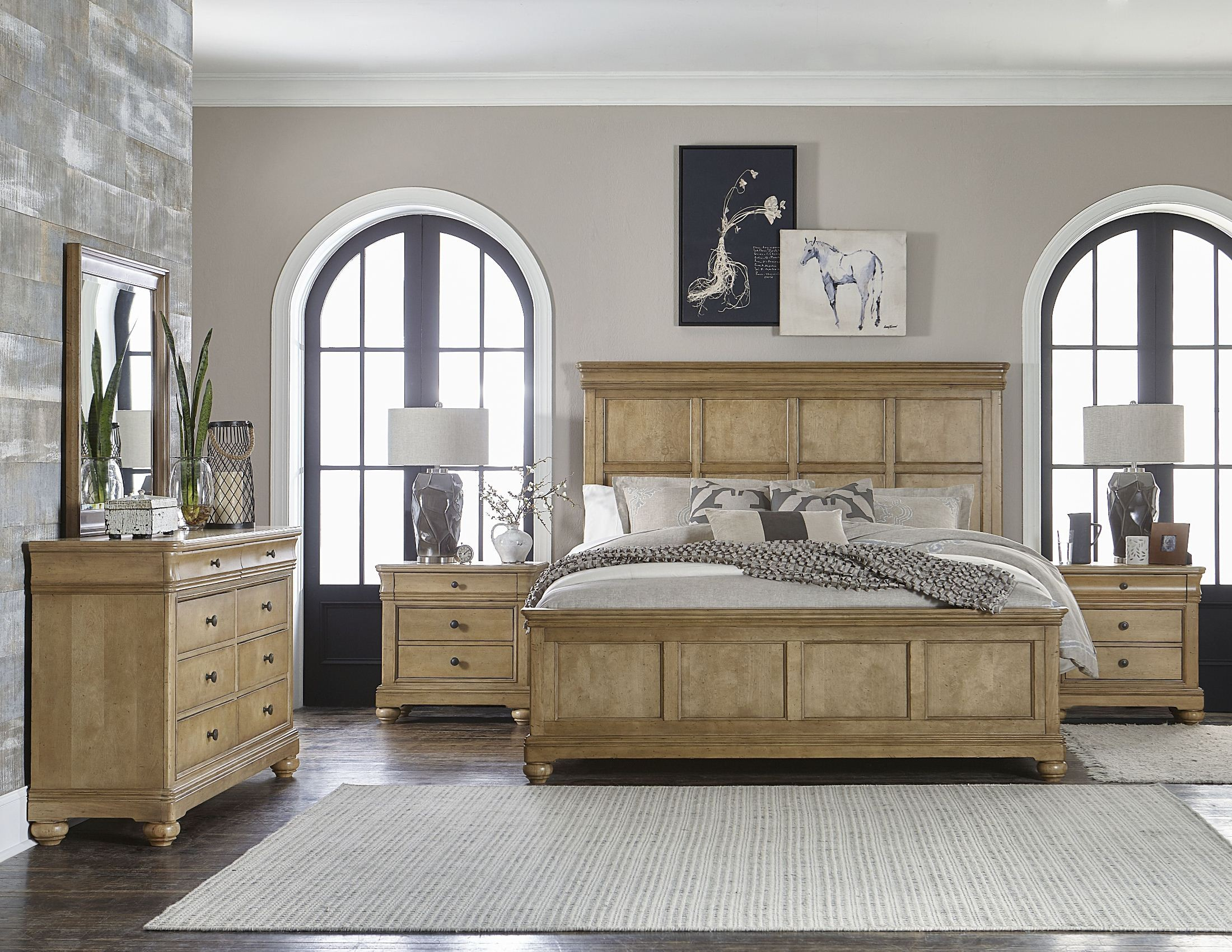 Ash Woods Aged Birch Panel Bedroom Set inside size 2200 X 1700