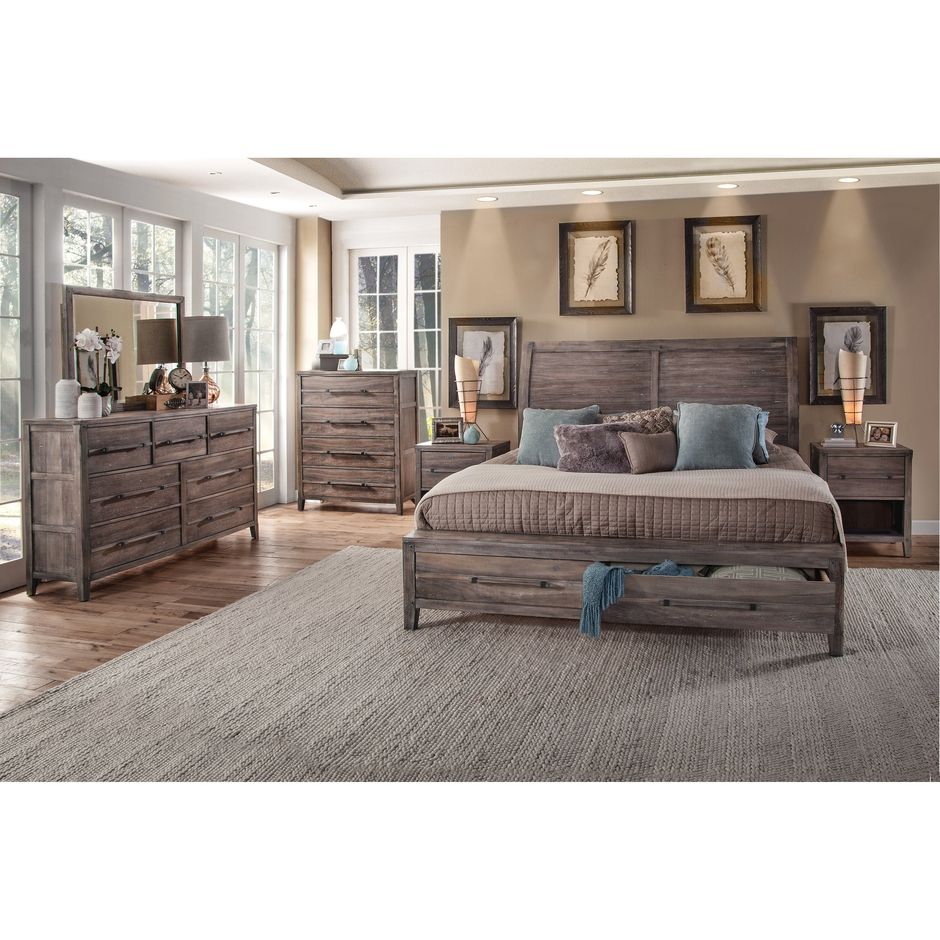 Asher 6 Piece Bedroom Set for measurements 3194 X 3194