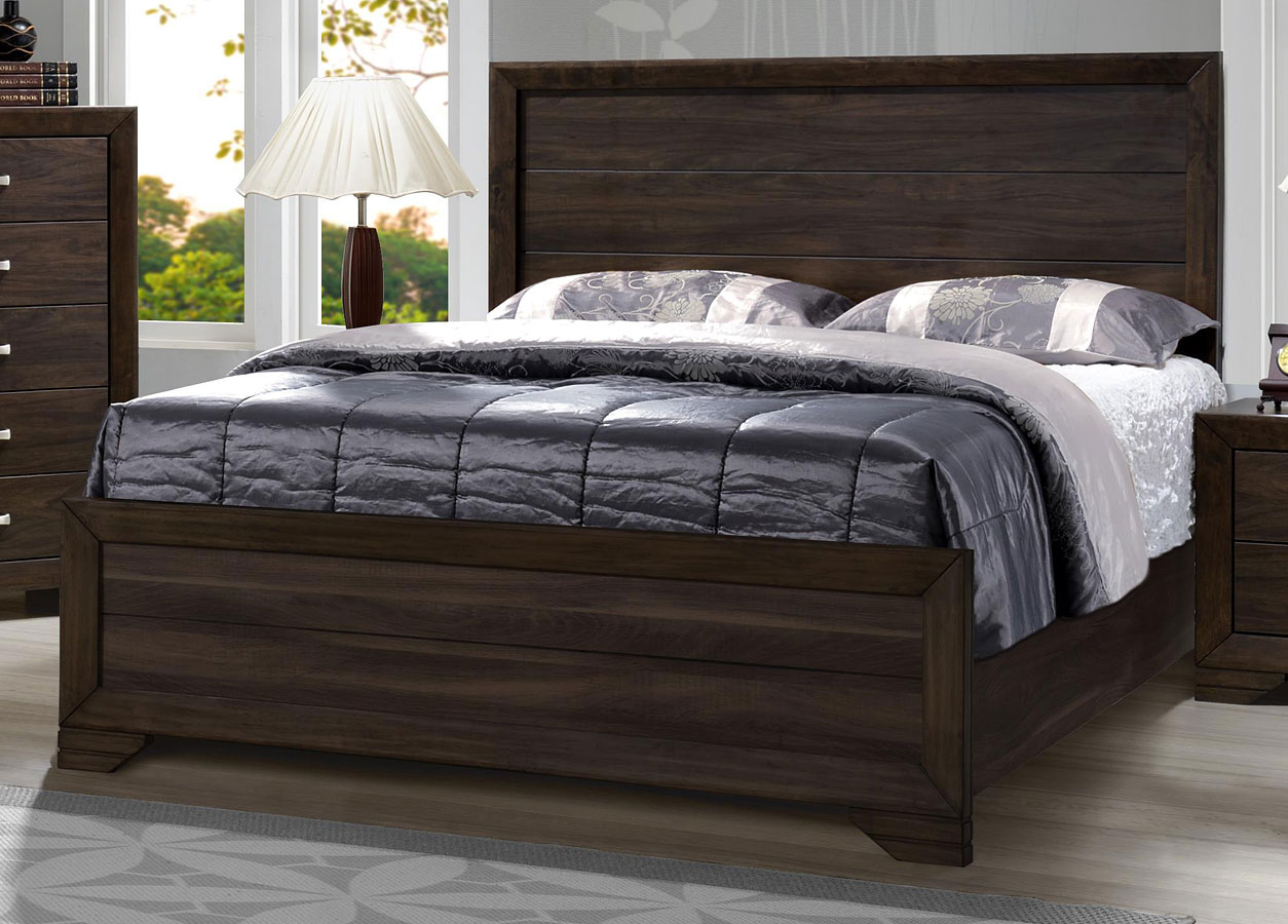 Asheville Panel Bedroom Set Brown Mango within sizing 1254 X 900