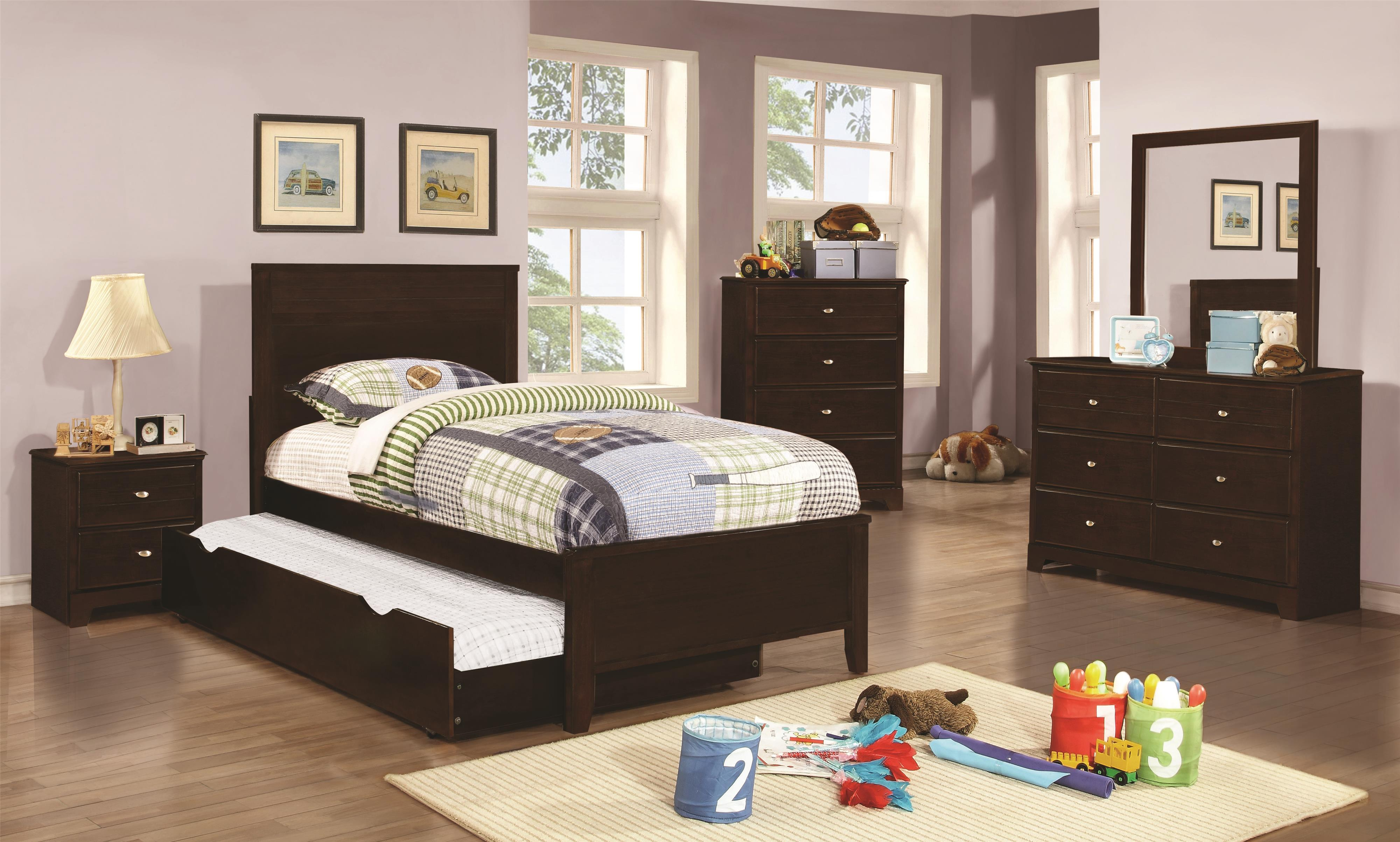 Ashton Collection Twin Trundle Bedroom Group Coaster At Dunk Bright Furniture intended for measurements 4000 X 2406