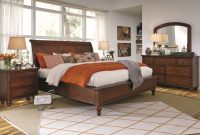 Aspen Home Cambridge Sleigh Bedroom Set In Brown Cherry intended for measurements 3000 X 1941