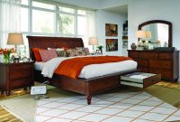 Aspen Home Cambridge Sleigh Storage Bedroom Set In Brown Cherry in size 3000 X 1941