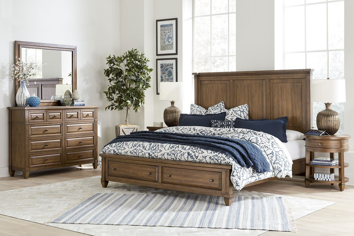 Aspen Home Thornton Storage Panel Bedroom Set In Sienna for sizing 1200 X 800