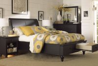 Aspenhome Cambridge Sleigh Storage Bedroom Set In Black with regard to size 3000 X 1853