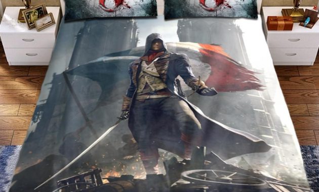 Assassins Creed Unity Blanket Bed Set Sheet Gaming Merchandise for sizing 1000 X 1000