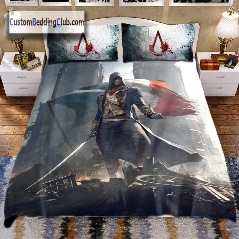 Assassins Creed Unity Blanket Bed Set Sheet Gaming Merchandise for sizing 1000 X 1000